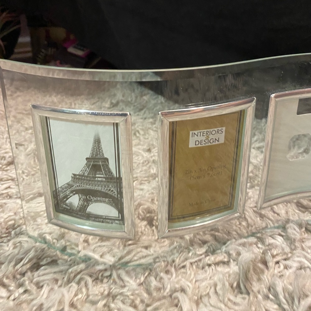 Glass 4 picture photo frame - Picture 3 of 5